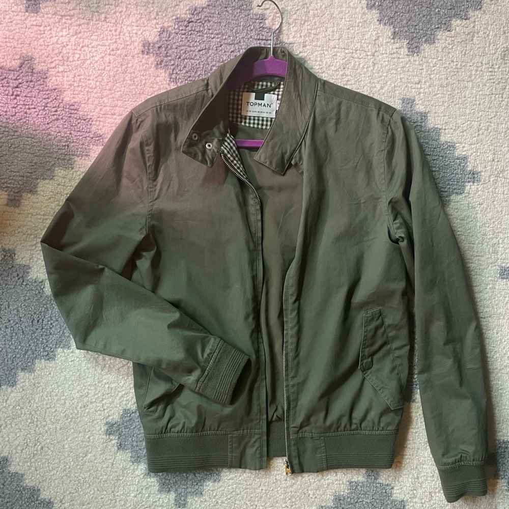 Men’s Army Green Topman XS Jacket
